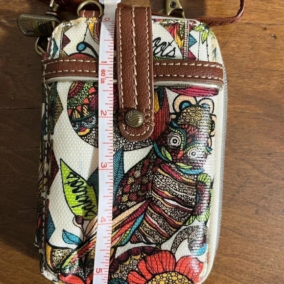 Beautiful Sak roots owl pattern wallet/Crossbody - Picture 4 of 7